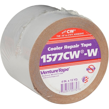 3M Venturetape 1577CW Cooler Repair Tape, 4 IN x 15 Yards, White 7010379907